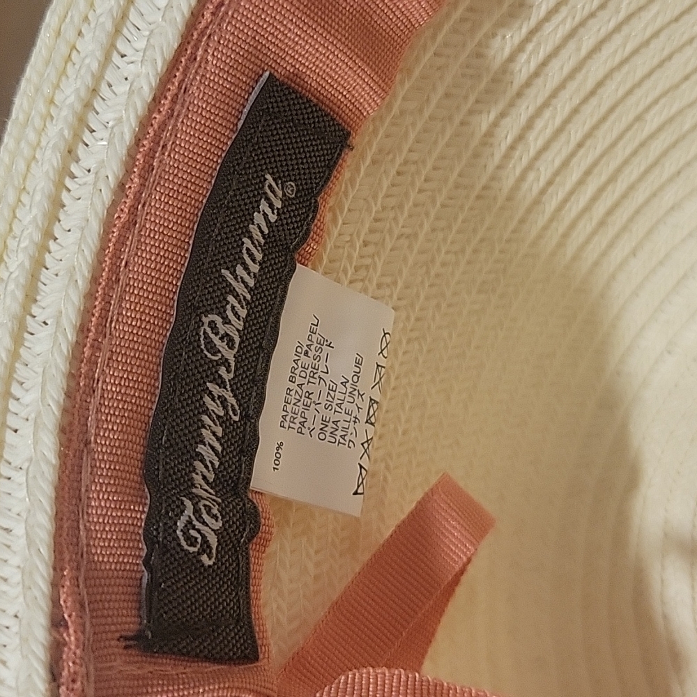 Tommy Bahama Hat/ Paper Braid - Peach Rope On Tan Hat Tbl249 View 3